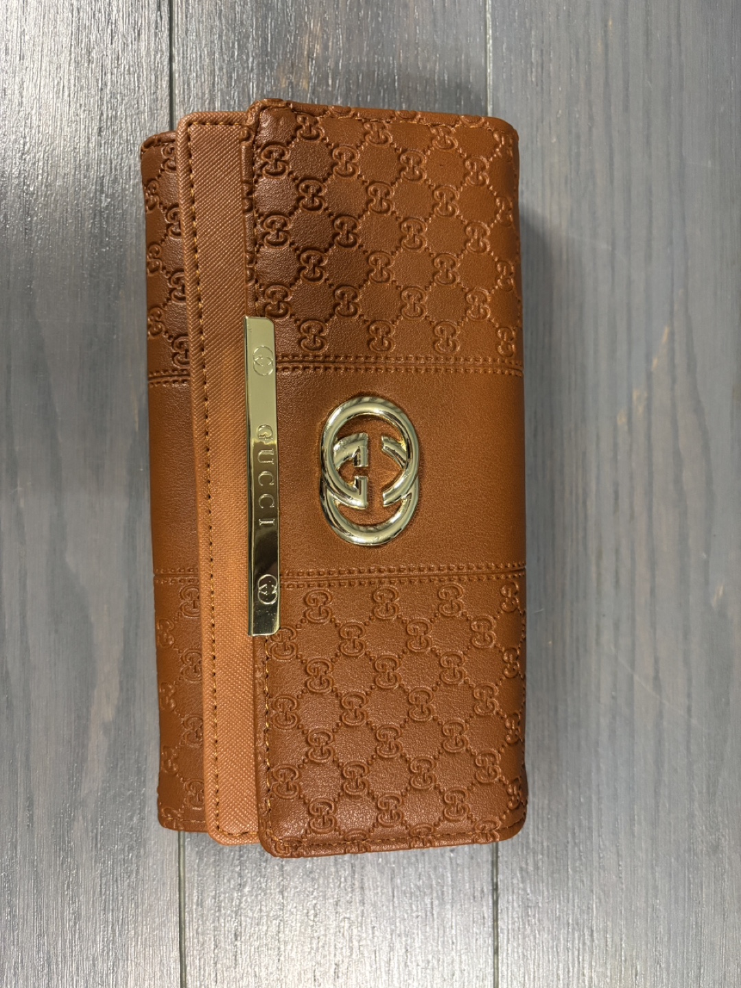 Brown Gucci-inspired Wallet