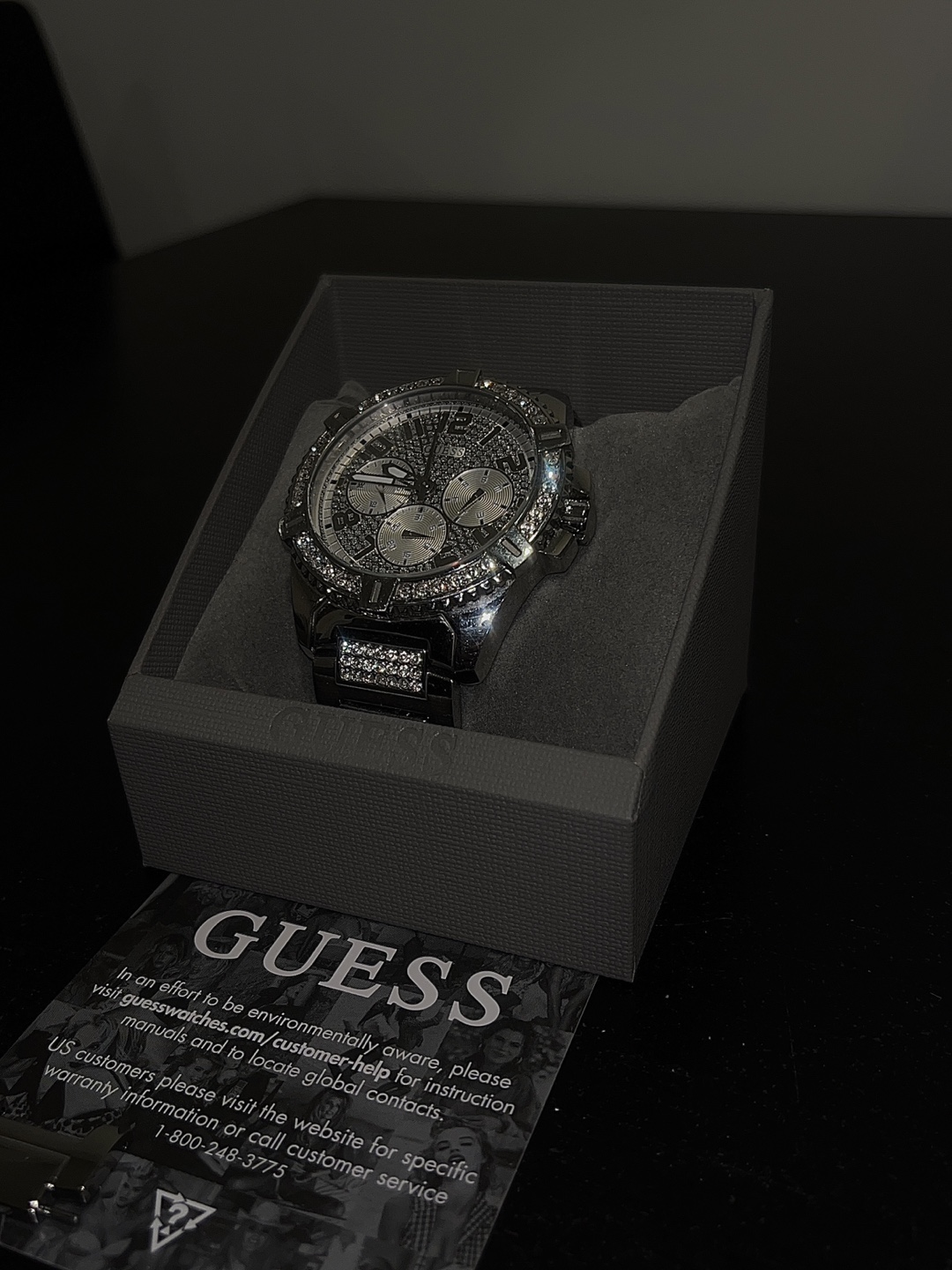 Guess Chronograph Watch with Crystals