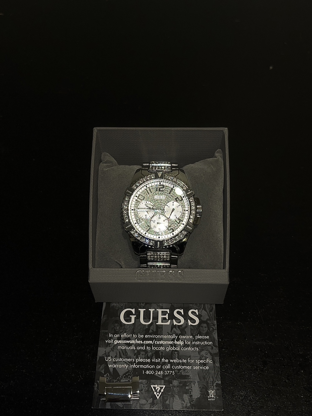 Guess Chronograph Watch with Crystals - photo 3