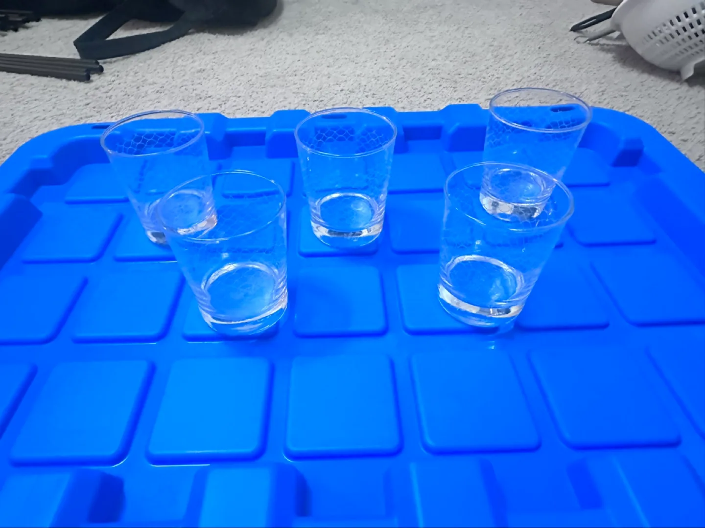 Set of five etched glassware thumbnail