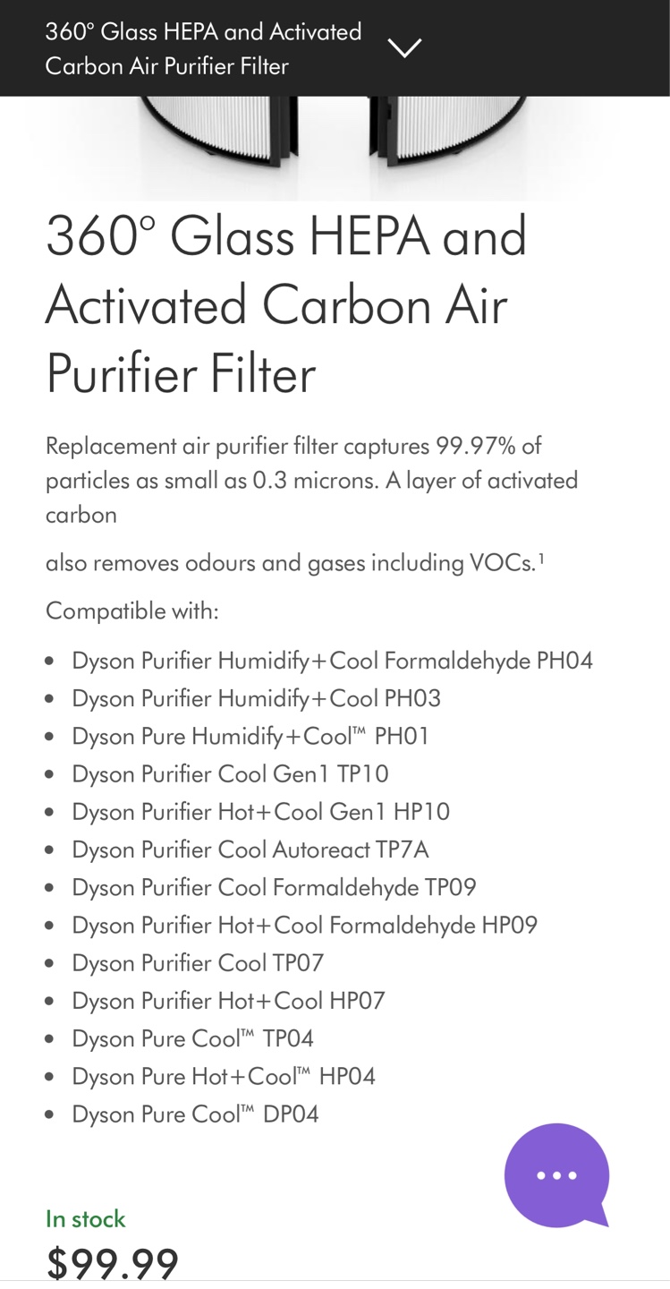 Dyson Purifier Cool TP07™ Air Purifier & Fan - photo 5