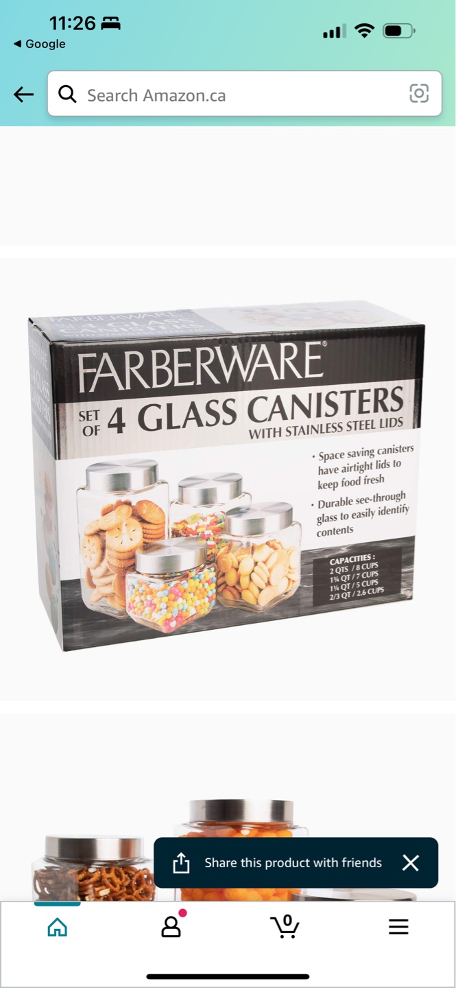 4 Glass Canister / Organizer - photo 3