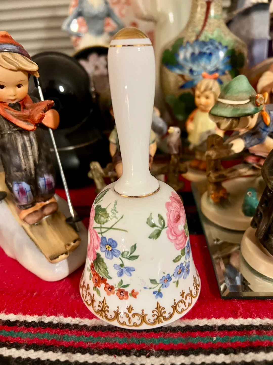 Vintage Porcelain Floral Bell image indicator(3)
