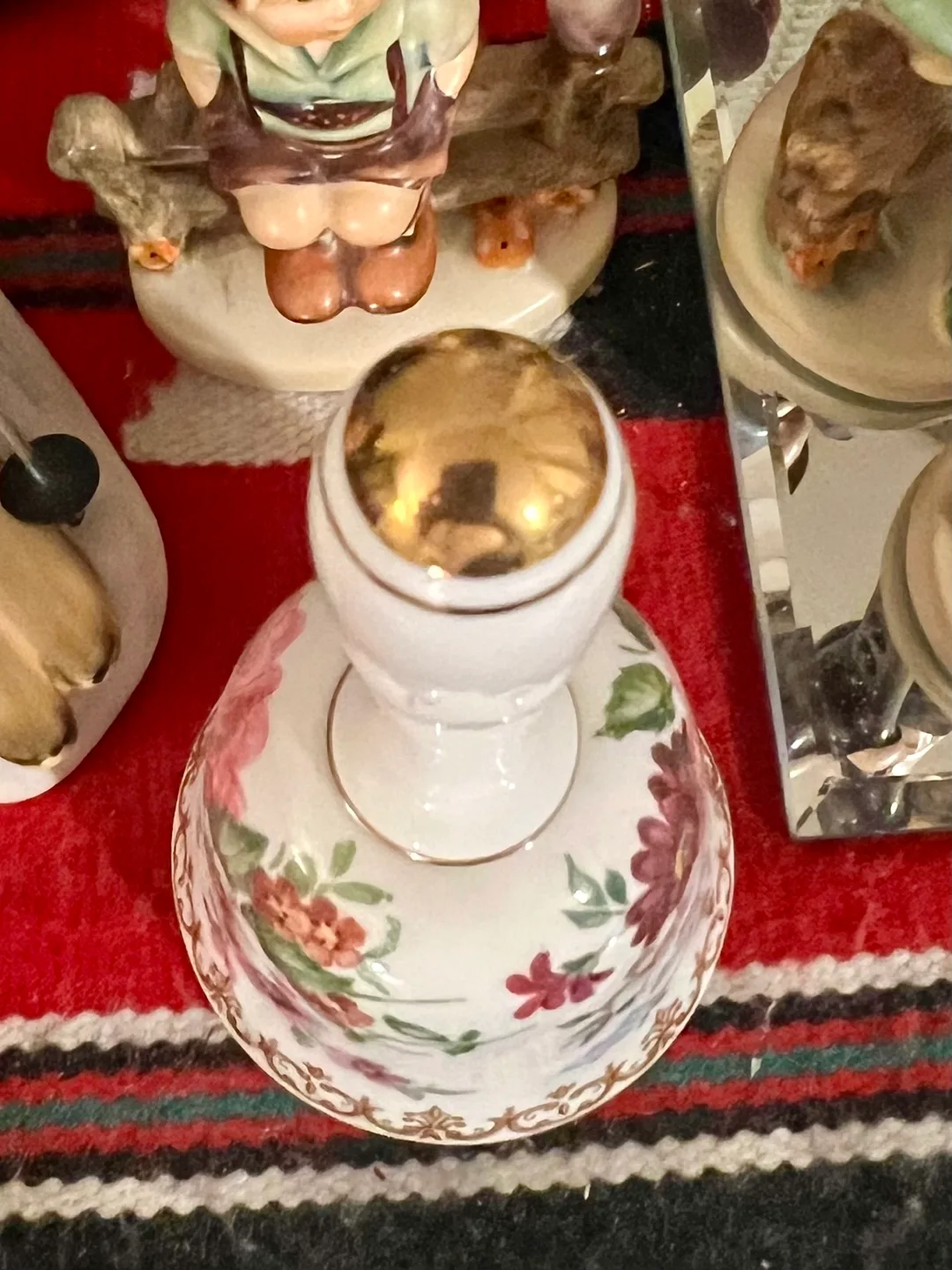 Vintage Porcelain Floral Bell image indicator(5)