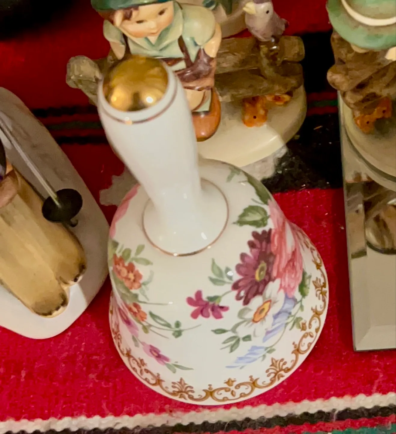 Vintage Porcelain Floral Bell image indicator(6)