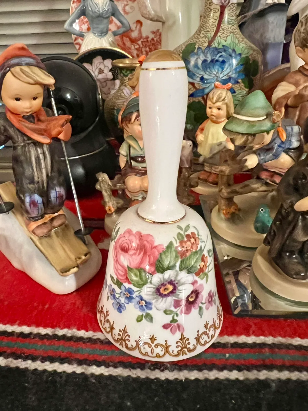 Vintage Porcelain Floral Bell image indicator(2)