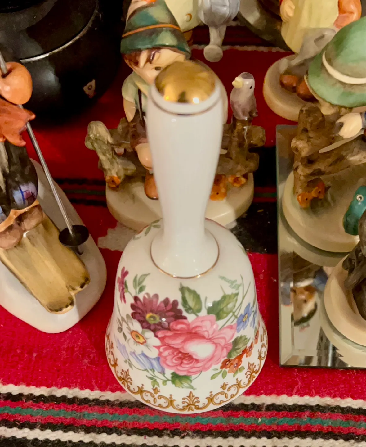 Vintage Porcelain Floral Bell image indicator(7)