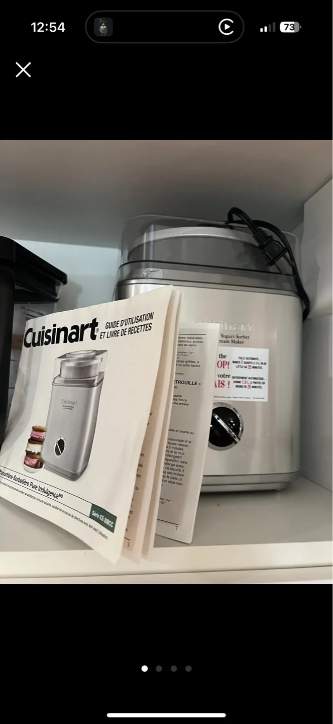 Cuisinart Frozen Yogurt, Sorbet & Ice Cream Maker image indicator(4)