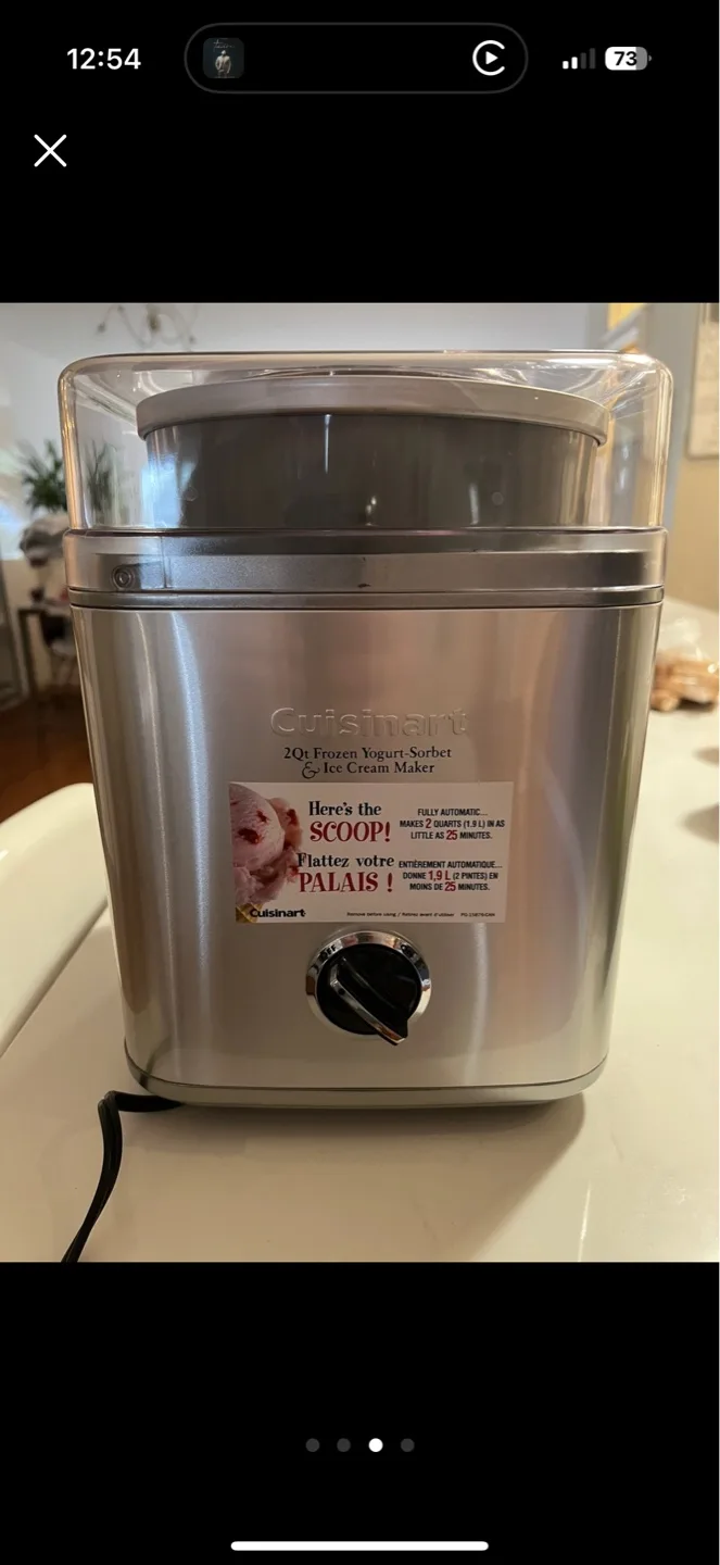 Cuisinart Frozen Yogurt, Sorbet & Ice Cream Maker image indicator(2)
