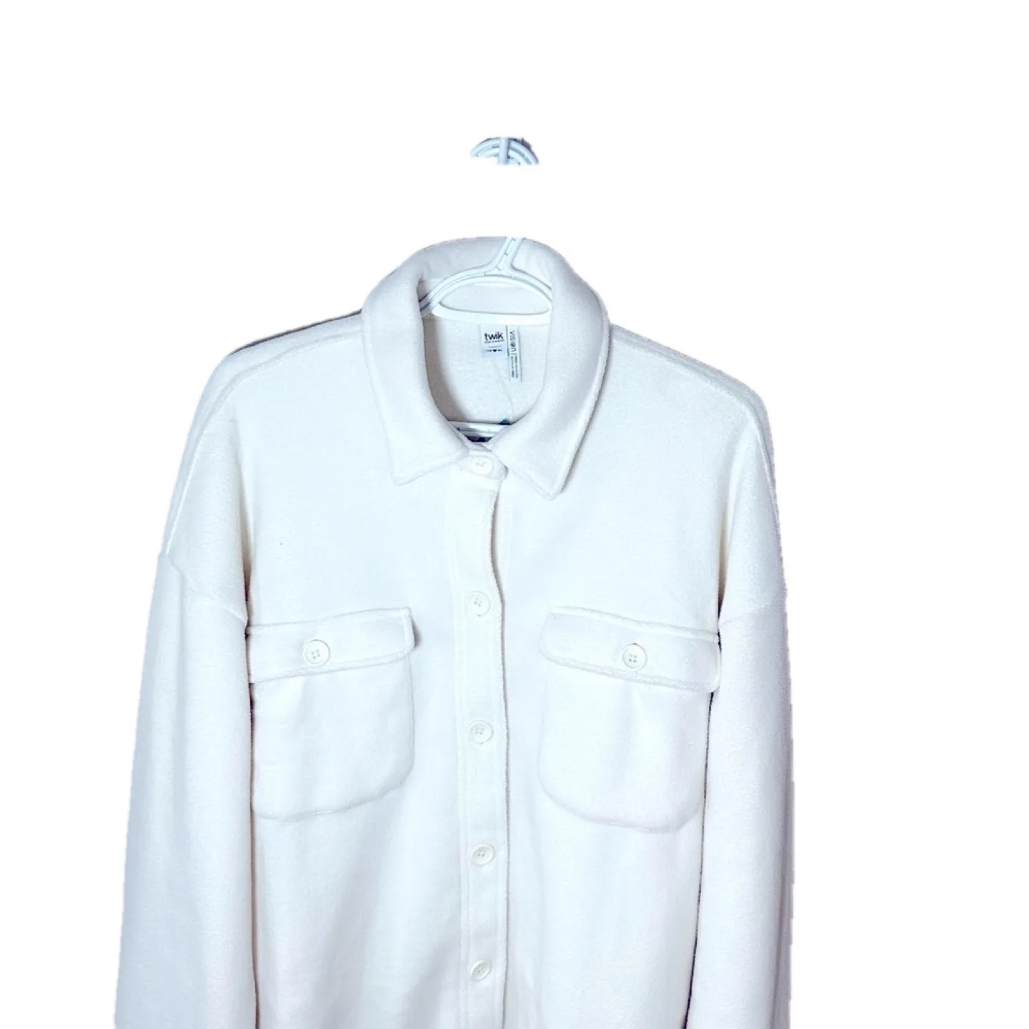 NWT Simons TWIK White Fleece Shirt Jacket image indicator(3)