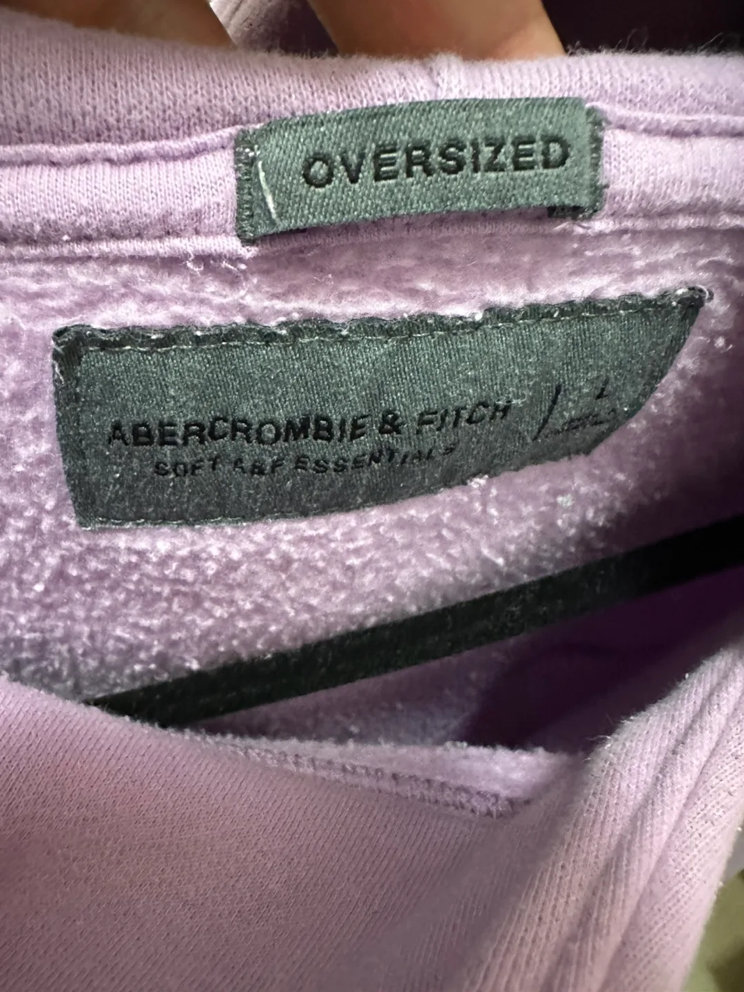 Abercrombie & Fitch Oversized Lavender Hoodie image indicator(4)