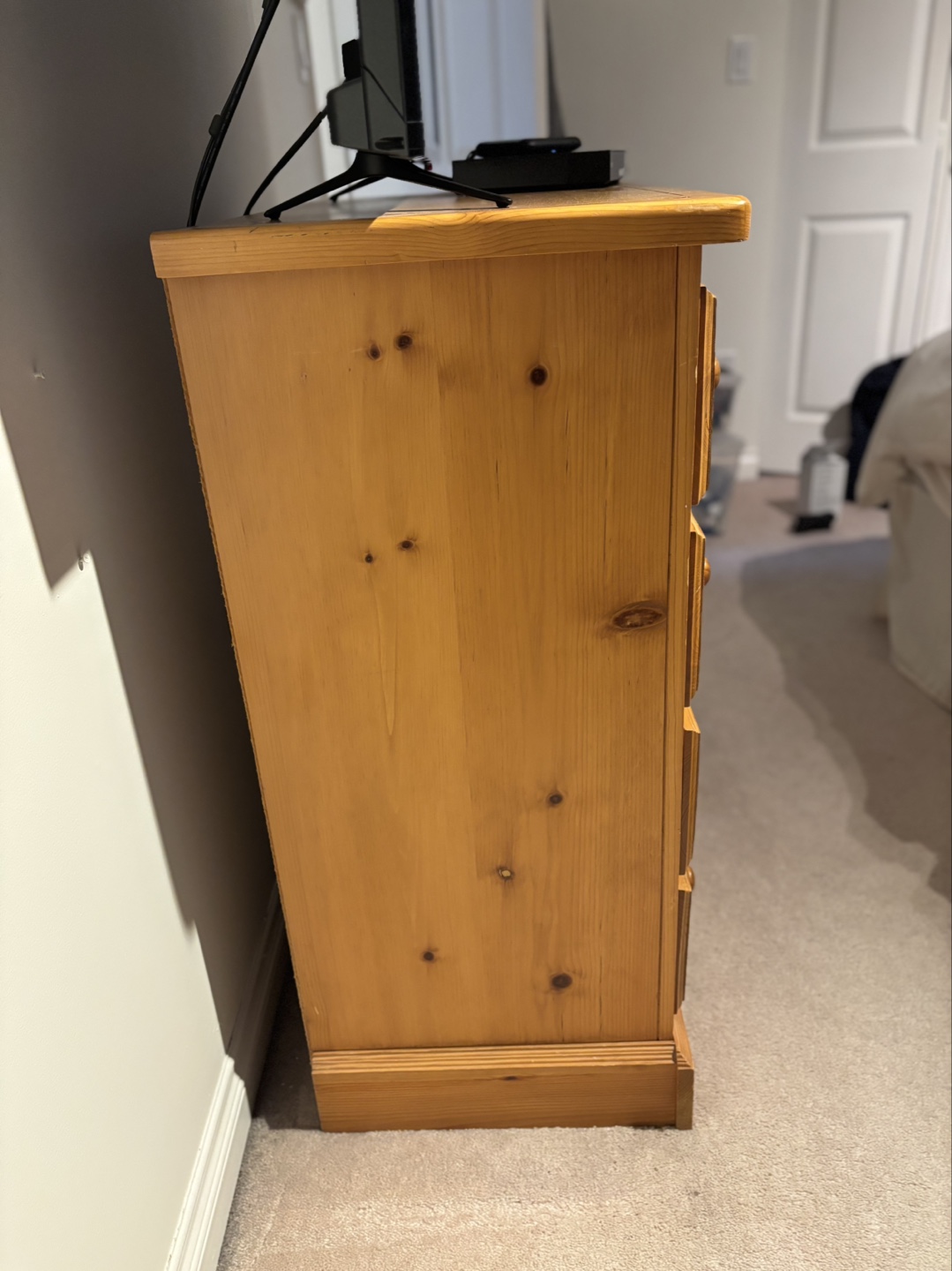 Solid Pine Wood Chest of Drawers - photo 2