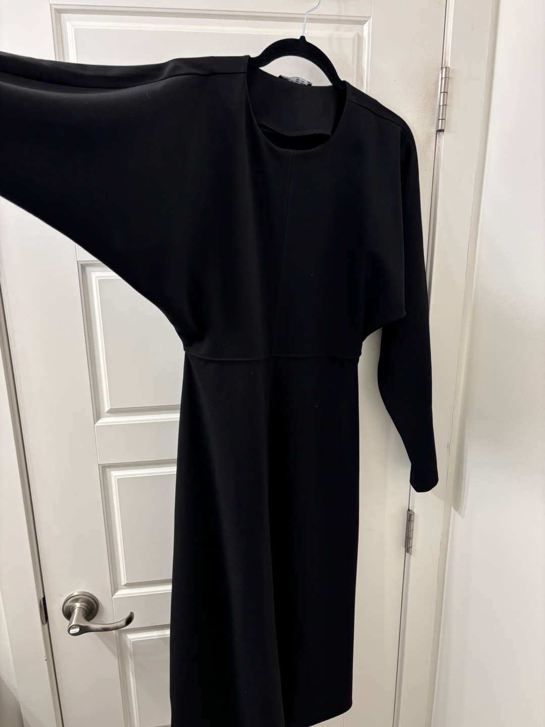 Zara Black Midi Dress Size M - photo 3