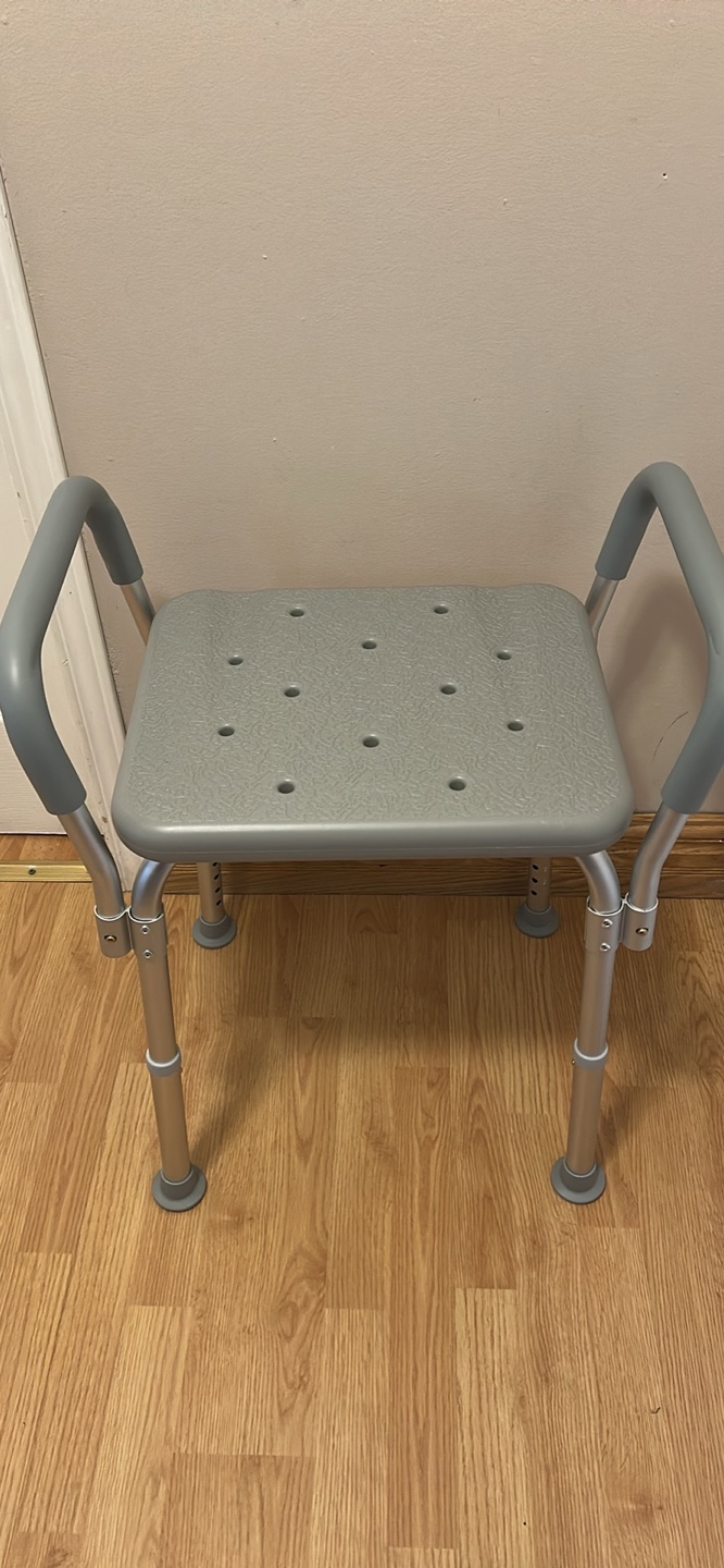 Adjustable Shower Chair with Handles