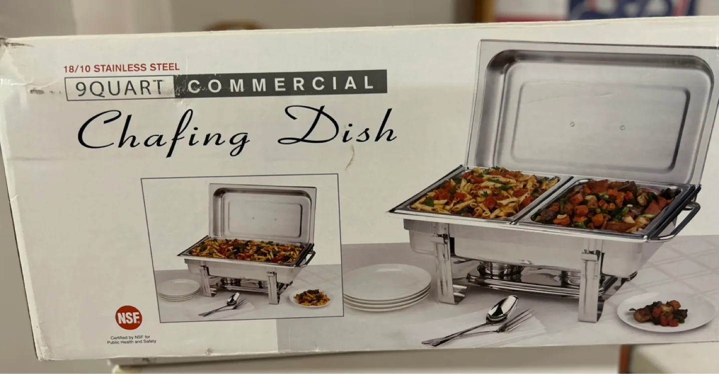 9 Quart Commercial Chafing Dish - Stainless Steel thumbnail