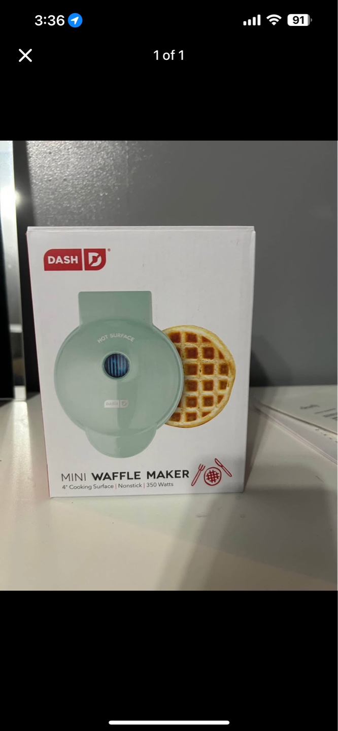 Dash Mini Waffle Maker - New in Box