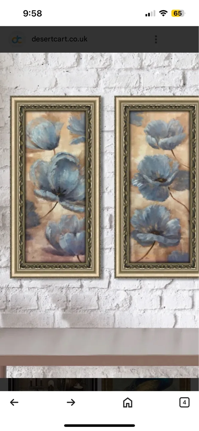 Framed Floral Prints Set of 2 image indicator(2)