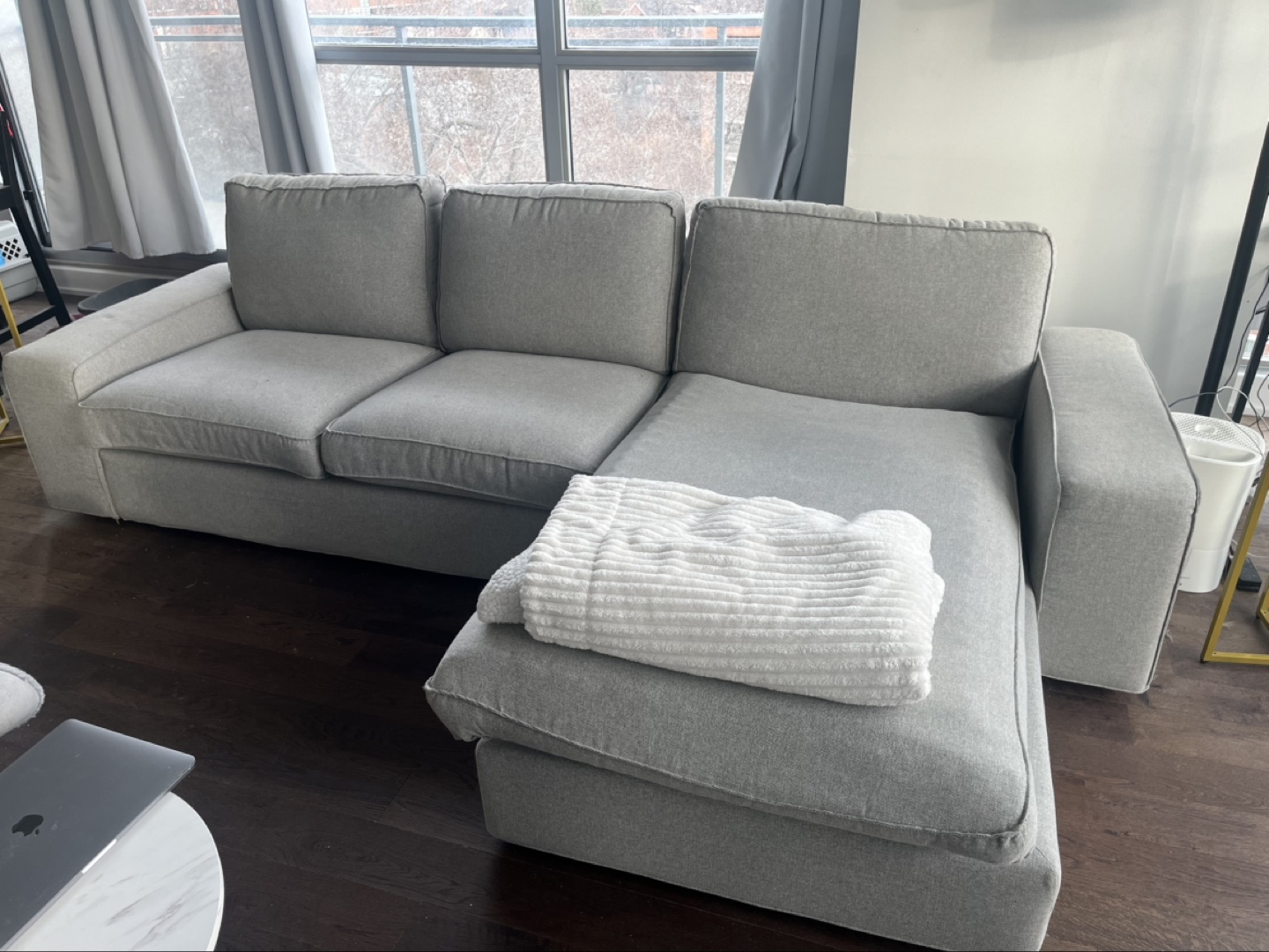 IKEA VALLENTUNA Sectional Sofa - Beige/Grey