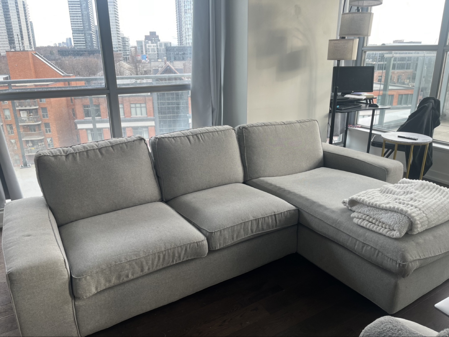 IKEA VALLENTUNA Sectional Sofa - Beige/Grey - photo 2