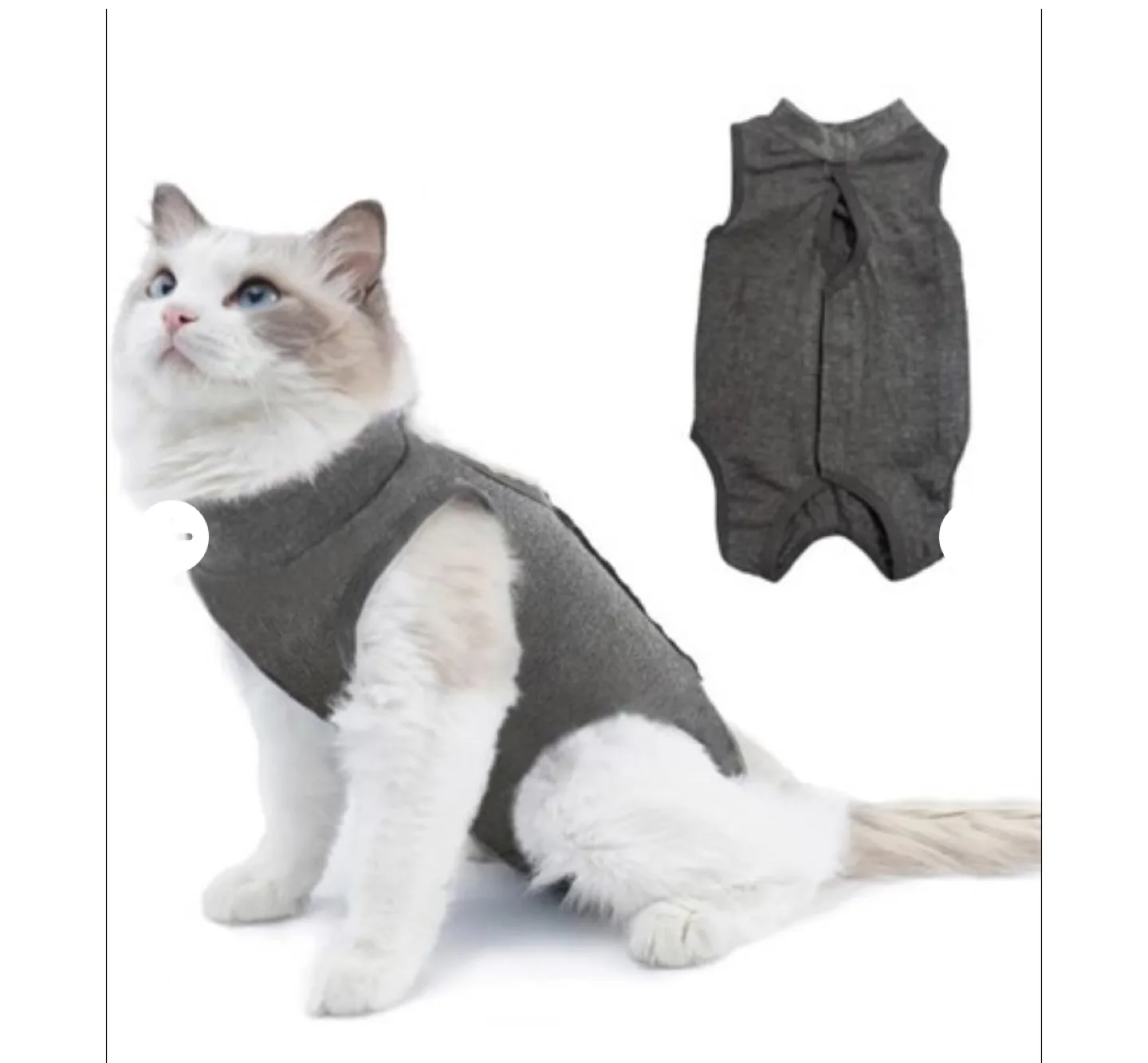 Grey Cat Onesie Bodysuit thumbnail