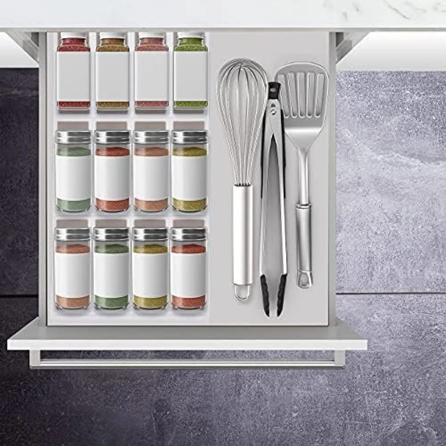 Spice Rack Organizer for Drawer, 12 Slots image indicator(2)