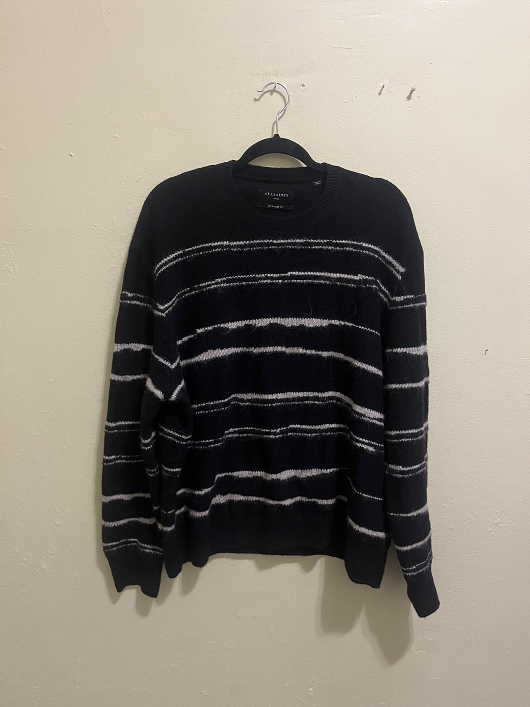 AllSaints MensStriped Sweater
