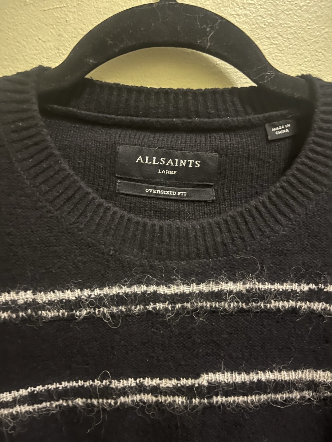 AllSaints MensStriped Sweater - photo 2
