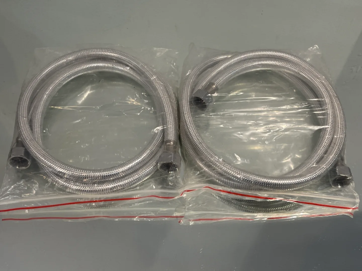 New Chrome Shower Faucet Set with Shower Head and Hoses image indicator(4)