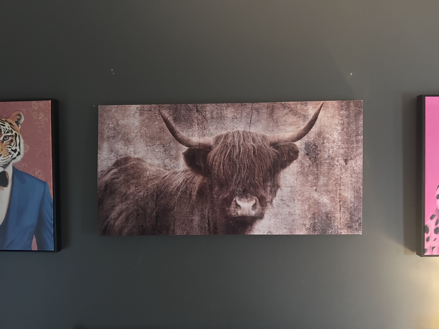 Highland Cow Canvas Wall Art - photo 2