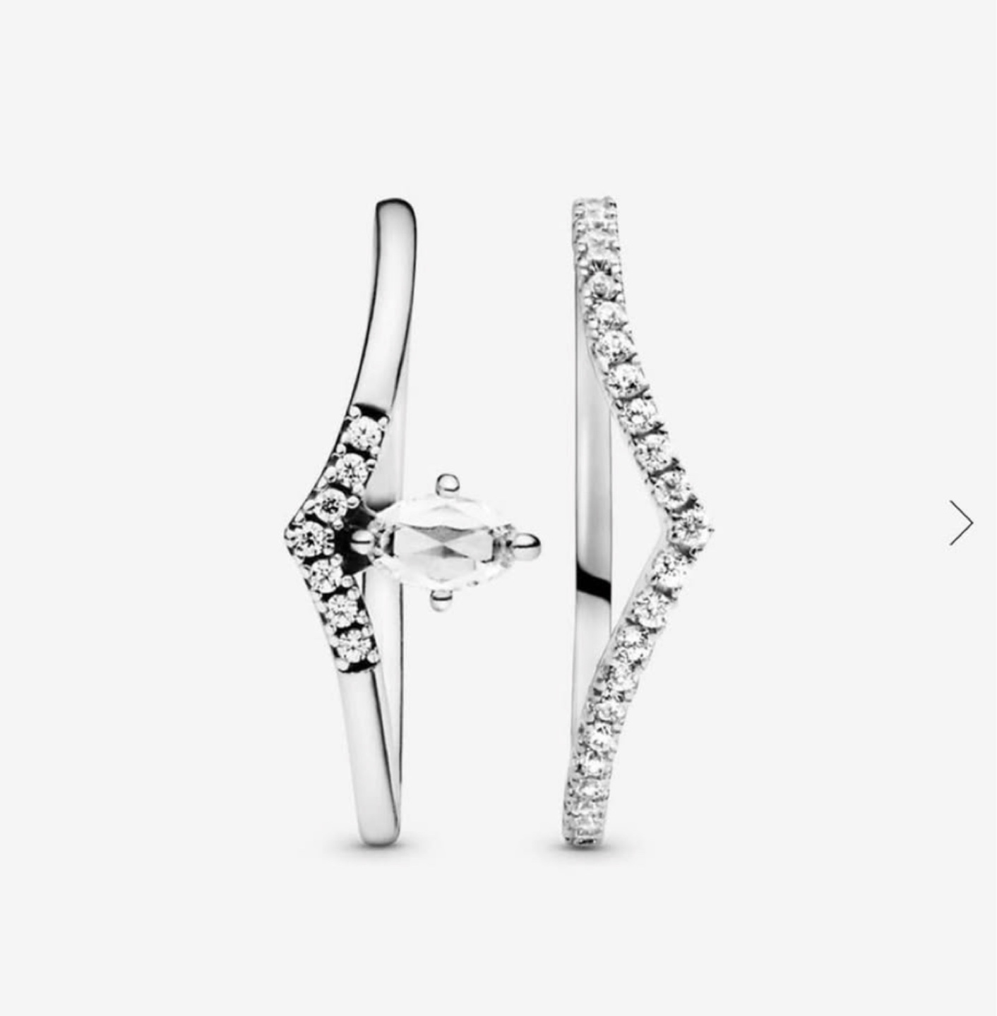Pandora V-Necklace and Ring Set - photo 3