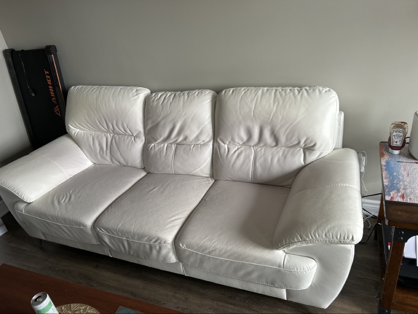 White like Leather Sofa - photo 2