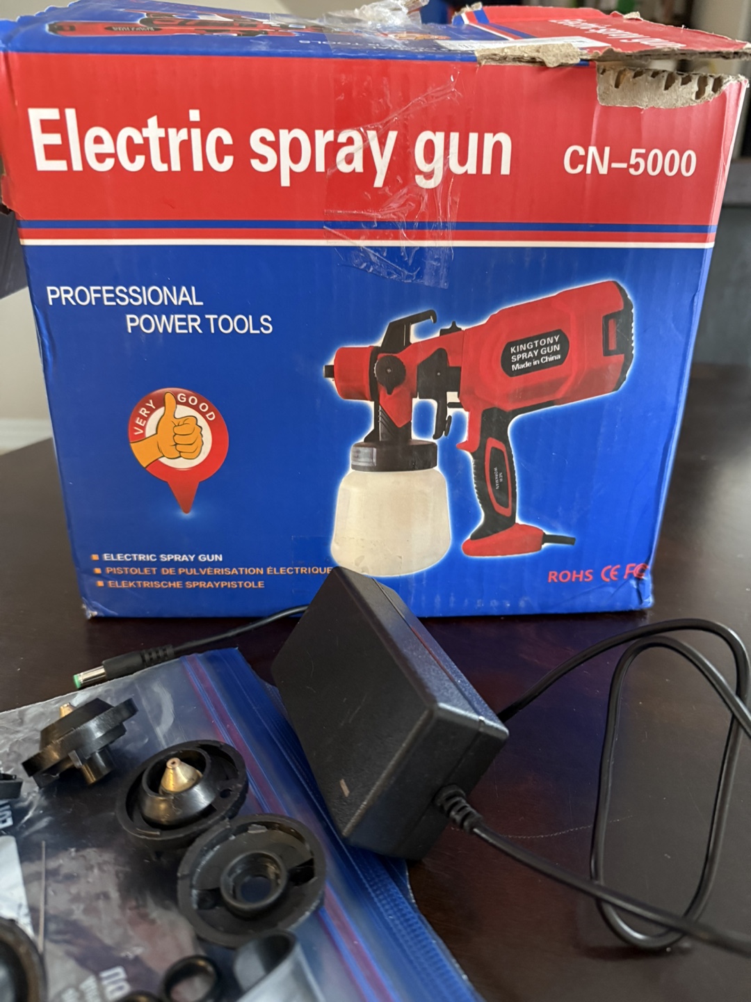 Electric Spray Gun CN-5000 - Portable Paint Sprayer