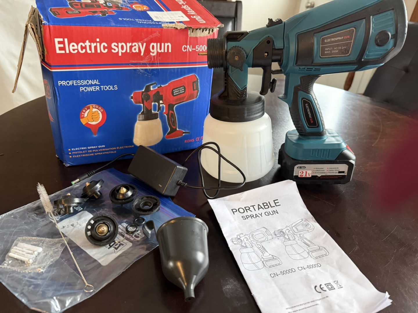 Electric Spray Gun CN-5000 - Portable Paint Sprayer - photo 3