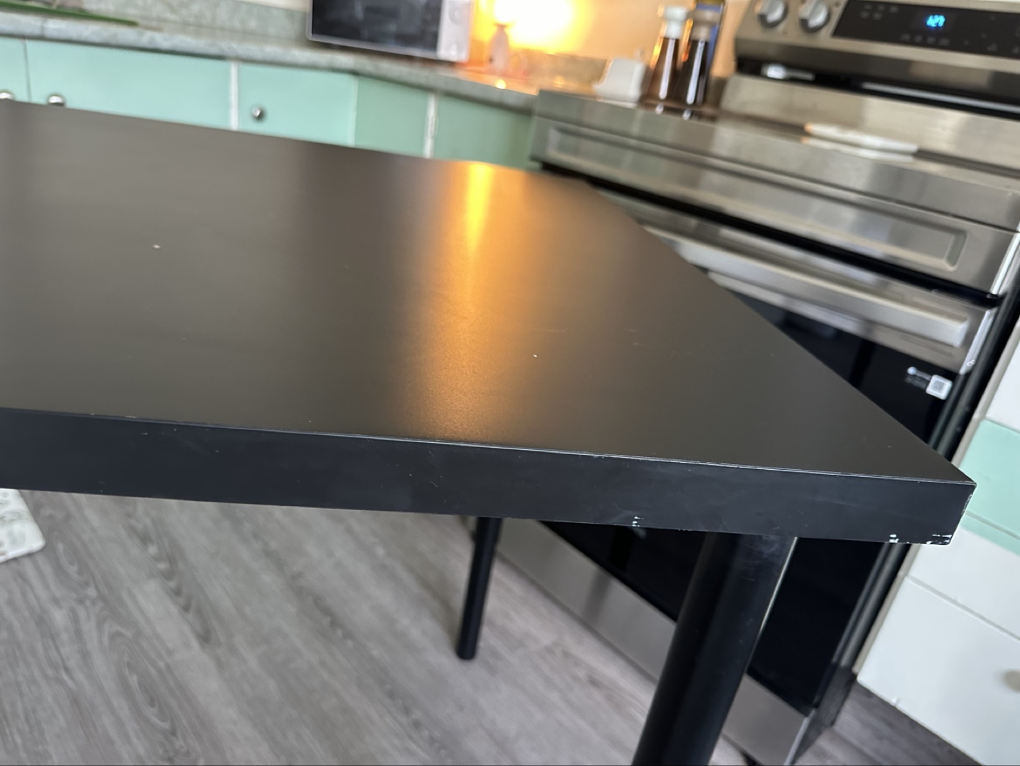 Black Adjustable Height Table - photo 2