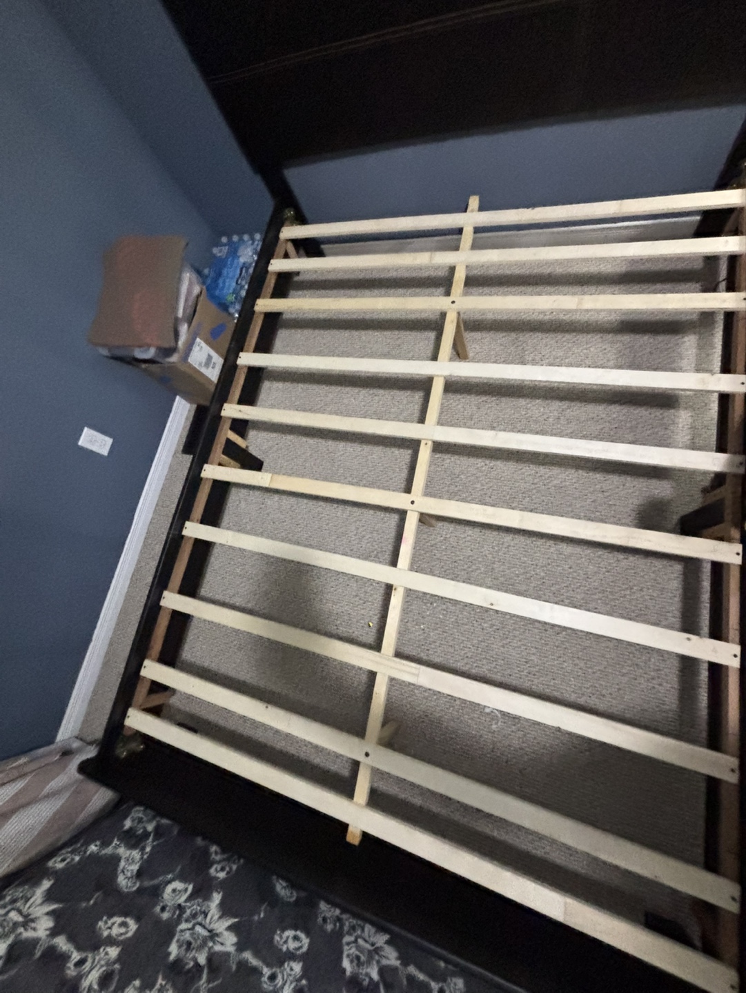 Queen Size Faux Leather Bed Frame - photo 3