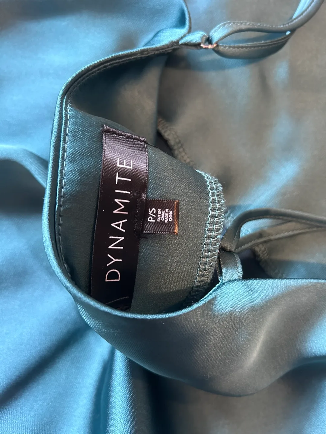 Dynamite Green Satin Slip Dress image indicator(3)