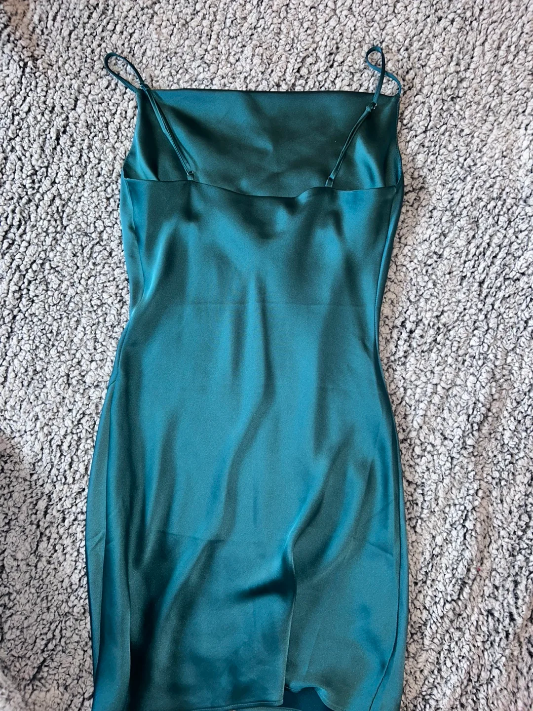 Dynamite Green Satin Slip Dress image indicator(2)