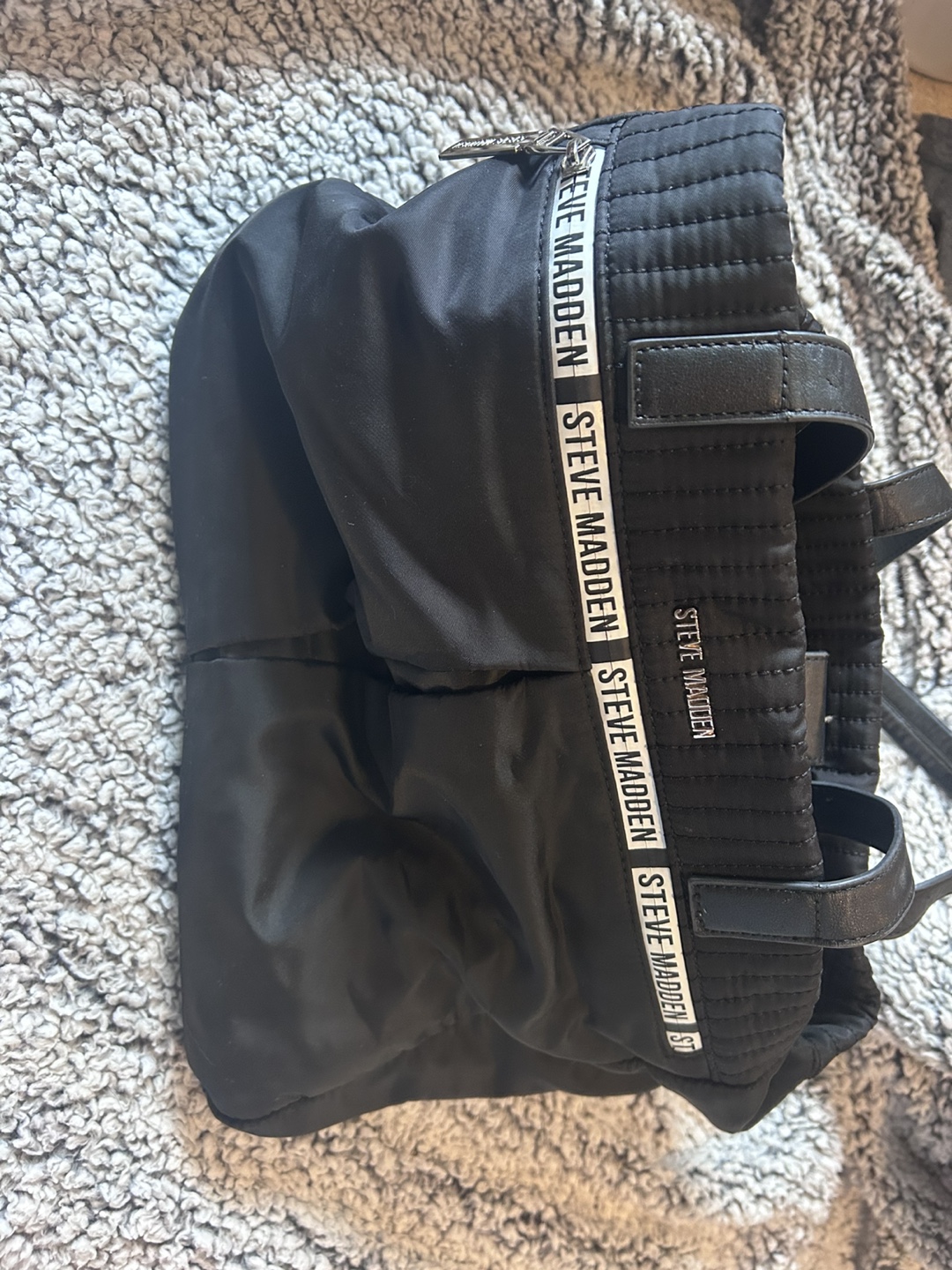 Steve Madden Black Tote Bag