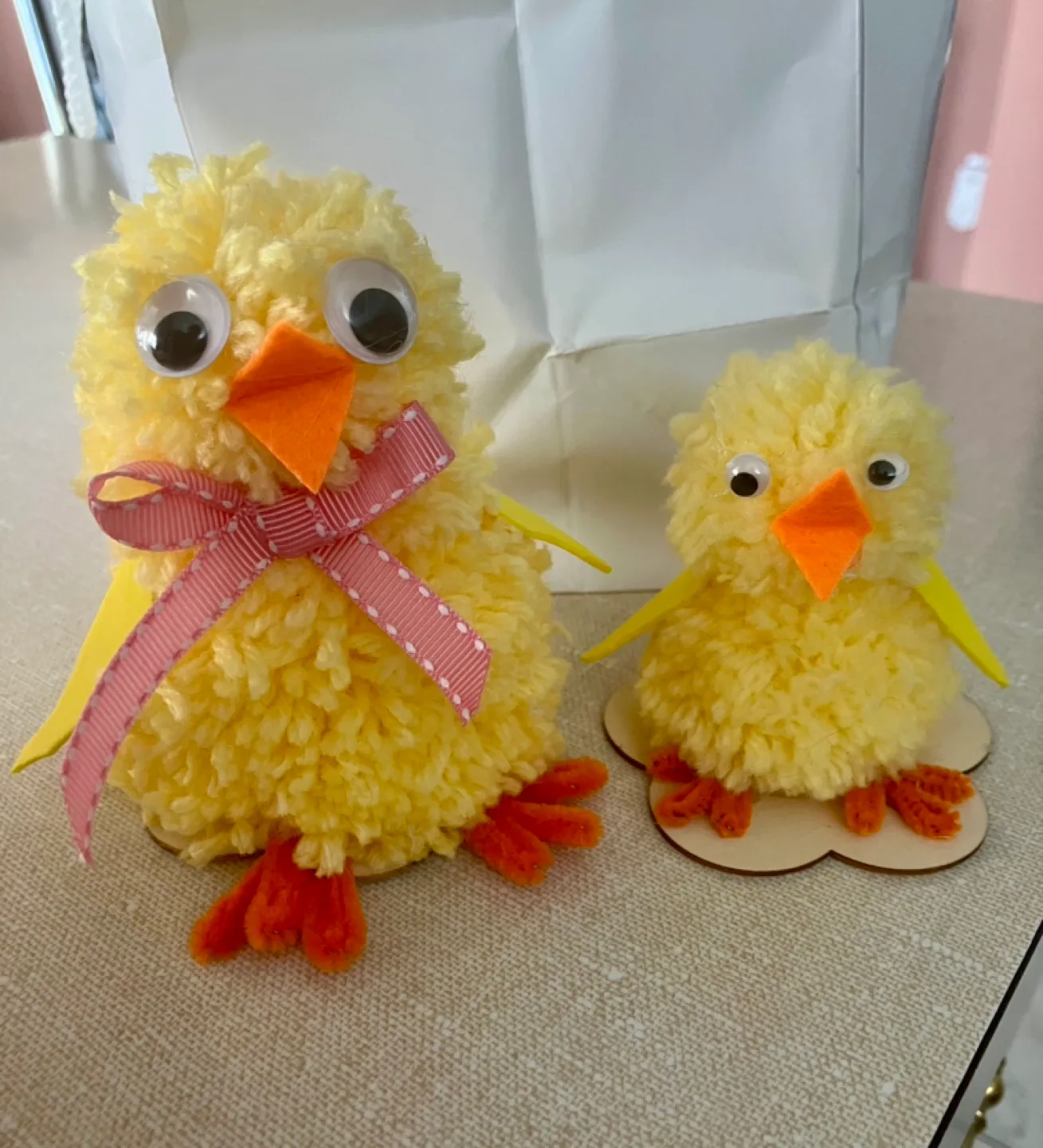 Adorable Yarn Pom-Pom Easter Chicks and Bunnies image indicator(3)