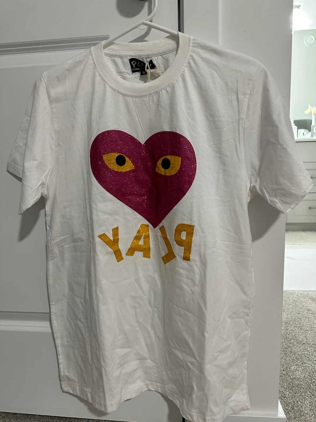 Play Comme des Garçons Heart Tee Shirt - Size M thumbnail