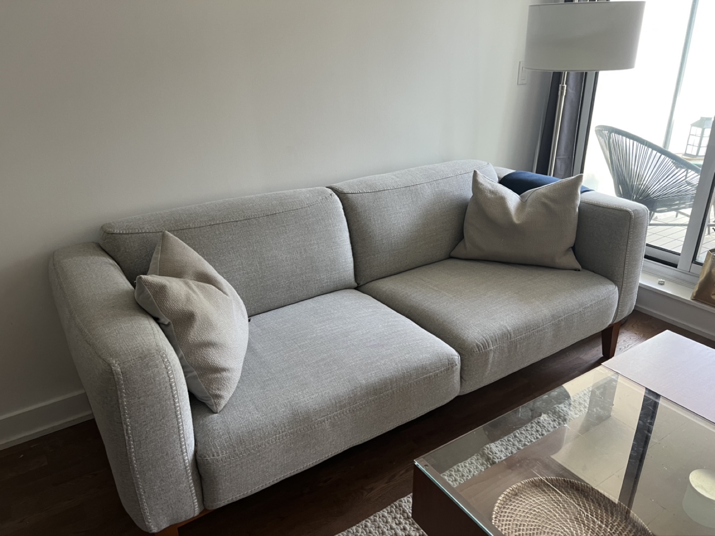 Grey Sofa - must pick up by Monday (April 14)