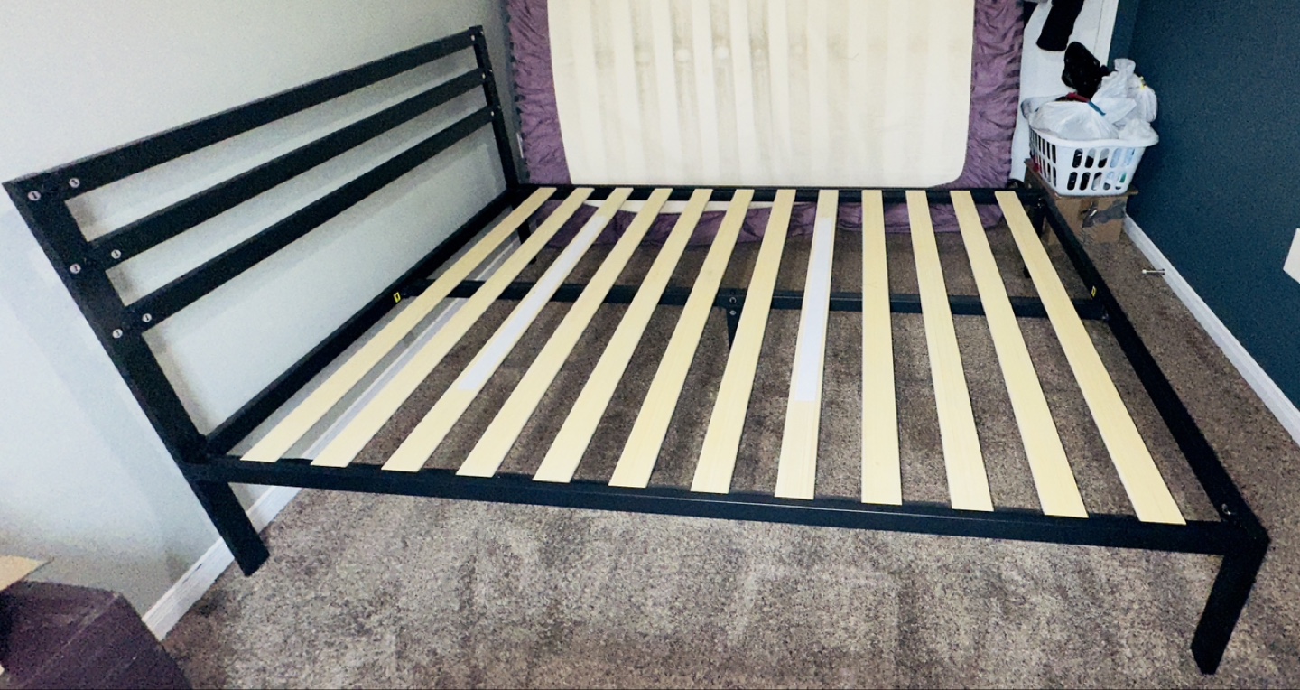 Zinus Metal Platform Bed Frame with Headboard - Queen