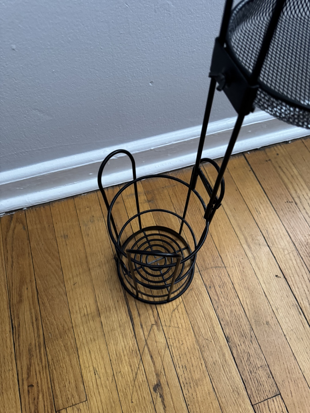 Metal Freestanding Toilet Paper Holder with Shelf - photo 2