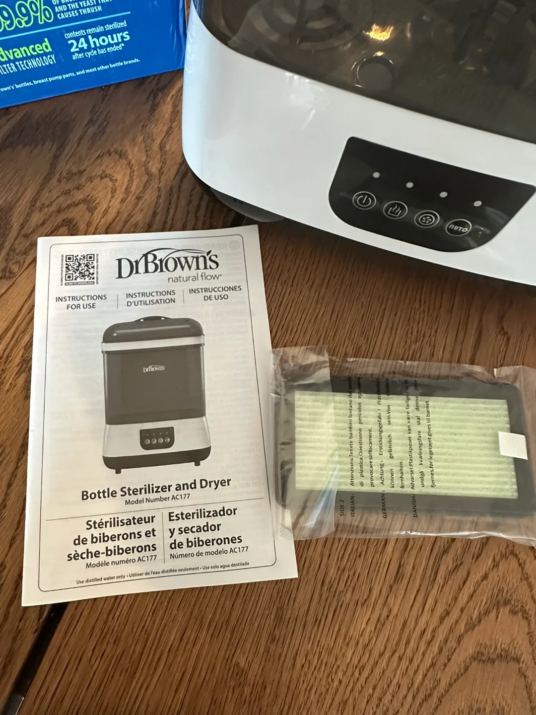 Dr Brown's All-in-One Bottle Sterilizer and Dryer image indicator(3)