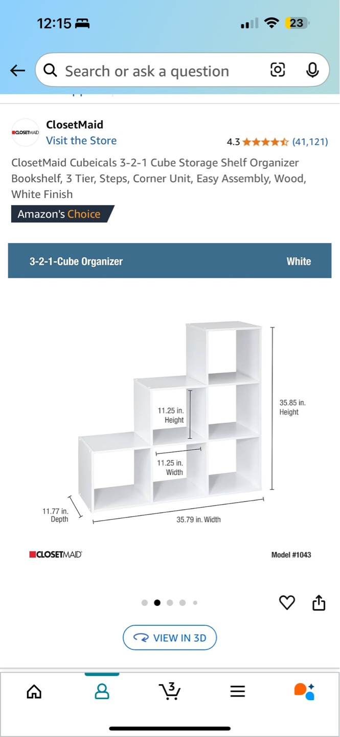 ClosetMaid Cubicals 3-2-1 Cube Organizer - White - photo 3
