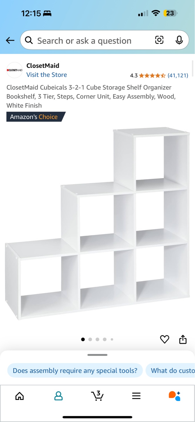 ClosetMaid Cubicals 3-2-1 Cube Organizer - White - photo 2