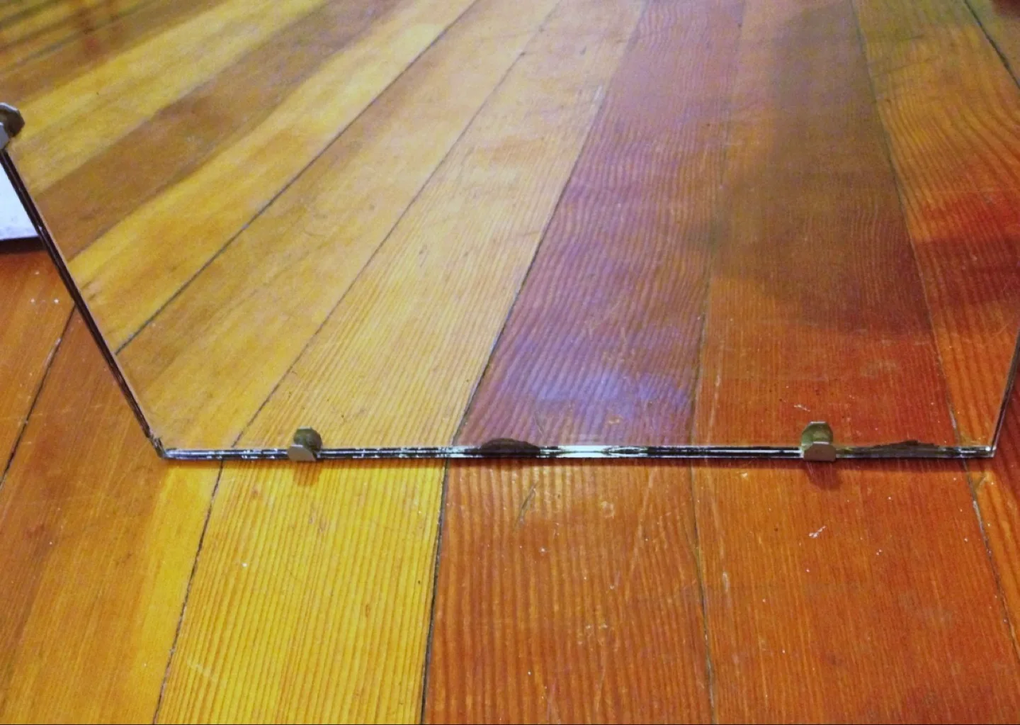 Vintage 1920’s Art Deco Etched Mirror image indicator(4)