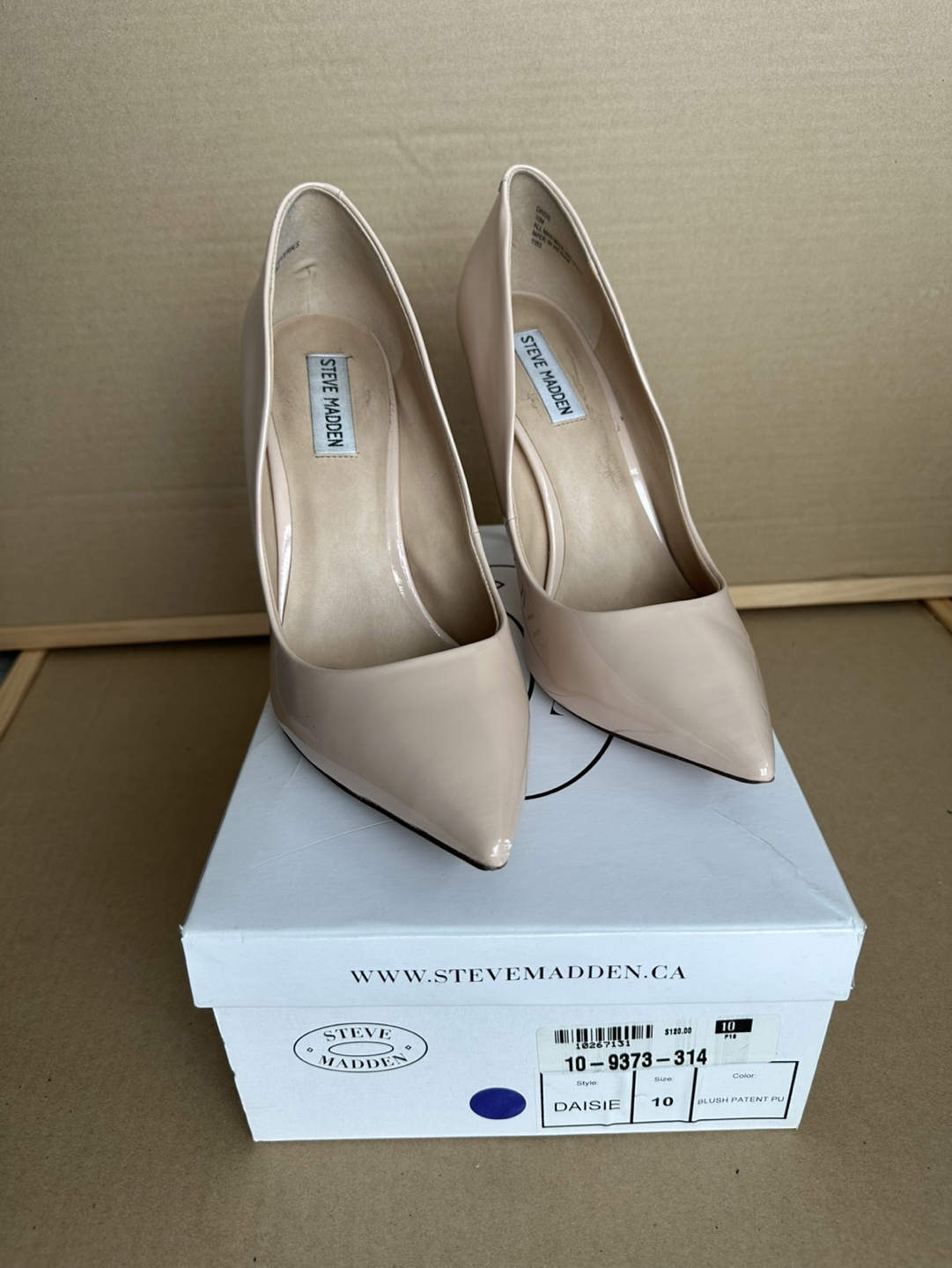 Steve Madden Daisie Blush Patent Pumps - Size 10