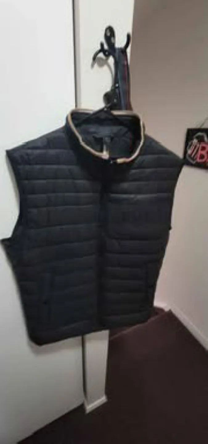 Men's BOSS Black Quilted Vest thumbnail