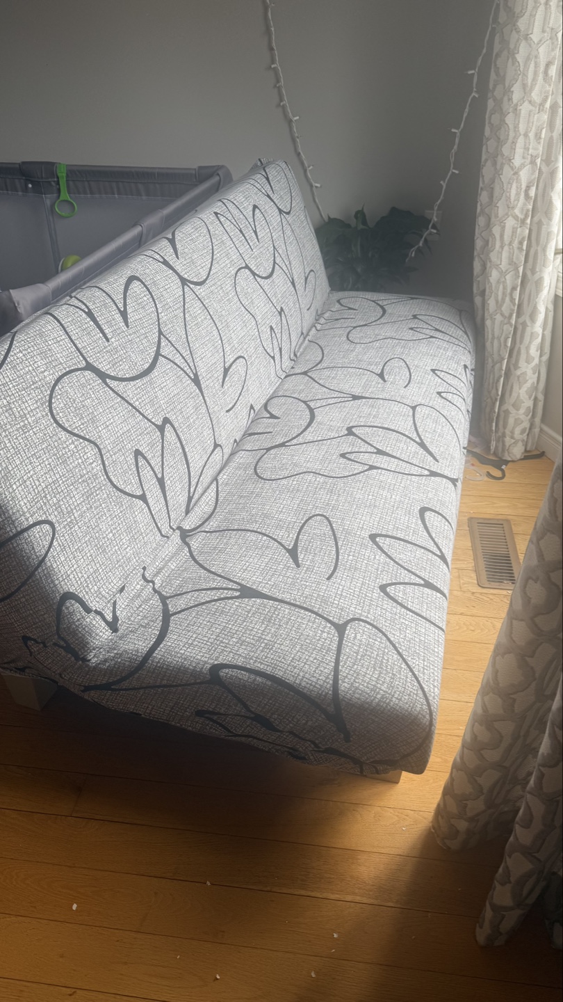 Futon Sofa Bed - Two Covers Included